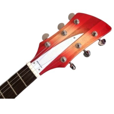 Custom Nova Fireglo 325C64 21 Inch Scale Length 6 String Rosewood Fretboard Guitar - Image 5