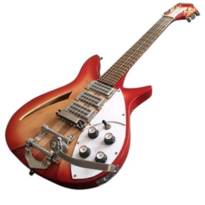 Custom Nova Fireglo 325C64 21 Inch Scale Length 6 String Rosewood Fretboard Guitar - Image 4