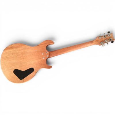 Custom Crown Left Handed Dragon Carved Natural 6 String Guitar - Image 7