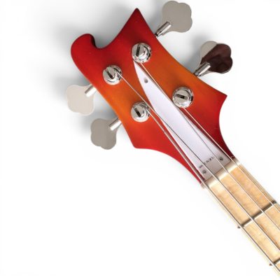 Custom Nova 4003 Fireglo Burst Violet 4 String Bass White Pickguard Maple Fretboard - Image 2