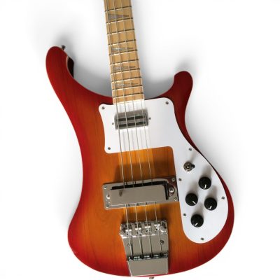 Custom Nova 4003 Fireglo Burst Violet 4 String Bass White Pickguard Maple Fretboard