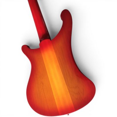 Custom Nova 4003 Fireglo Burst Violet 4 String Bass White Pickguard Maple Fretboard - Image 8