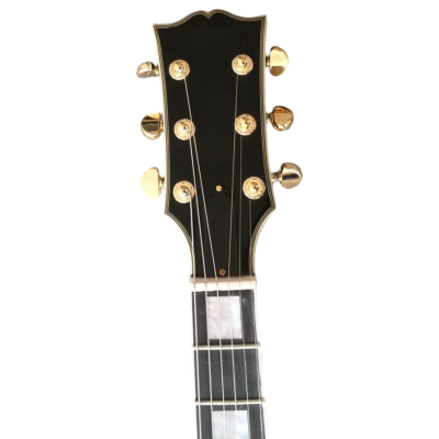 Custom Crown ES335 Byrdland Black Fhole Florentine Cutaway Guitar - Image 3