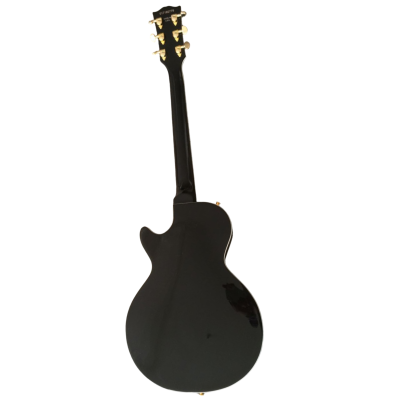 Custom Crown ES335 Byrdland Black Fhole Florentine Cutaway Guitar - Image 7