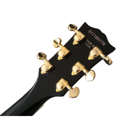 Custom Crown ES335 Byrdland Black Fhole Florentine Cutaway Guitar - Image 8