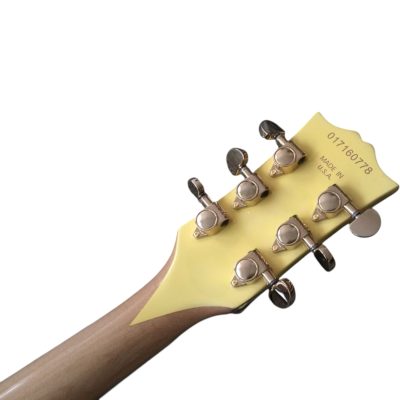 Custom Crown Buzzsaw Bullseye Zakk Wylde Cream Finish Electric Guitar Maple Fretboard - Image 4