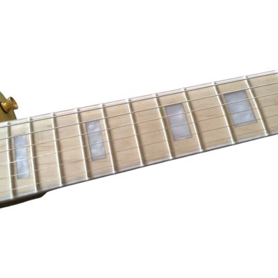 Custom Crown Buzzsaw Bullseye Zakk Wylde Cream Finish Electric Guitar Maple Fretboard - Image 6