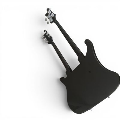 Custom Nova 4080 Geddy Lee Double Neck Jetglo Black 4 String Bass 6 String Guitar - Image 4