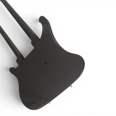Custom Nova 4080 Geddy Lee Double Neck Jetglo Black 4 String Bass 6 String Guitar - Image 9