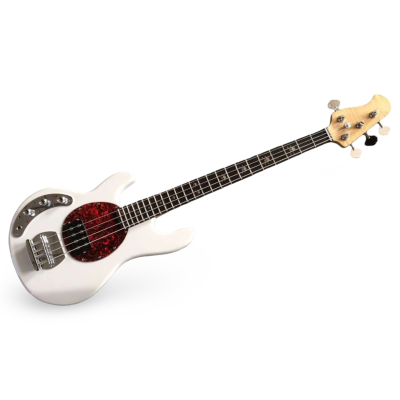 Custom Aether Skull Inlays Mother Of Pearl Sting Olympic White Red Tortoiseshell 4 String Bass - Image 2