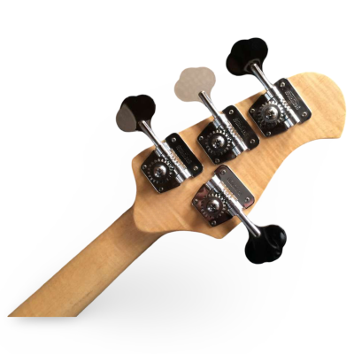Custom Aether Skull Inlays Mother Of Pearl Sting Olympic White Red Tortoiseshell 4 String Bass - Image 5