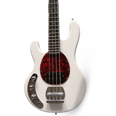 Custom Aether Skull Inlays Mother Of Pearl Sting Olympic White Red Tortoiseshell 4 String Bass