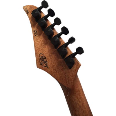 Custom Magnitude Modern Satin Flame Guitar Transparent Charcoal Burst - Image 8