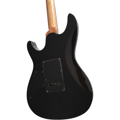 Custom Magnitude Modern Satin Flame Guitar Transparent Charcoal Burst - Image 7