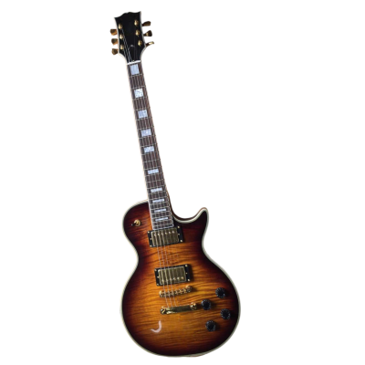 Custom Crown Supreme Tobacco Sunburst Falmed Maple Top Electric Guitar - Image 2