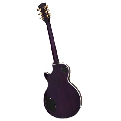 Custom Crown Standard Trans Purple Flamed Maple Top Guitar - Image 7