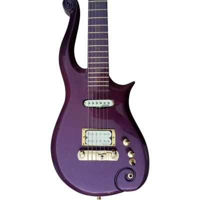 Custom Ember Prince Cloud Purple 6 String Electric Guitar Gold Hardware
