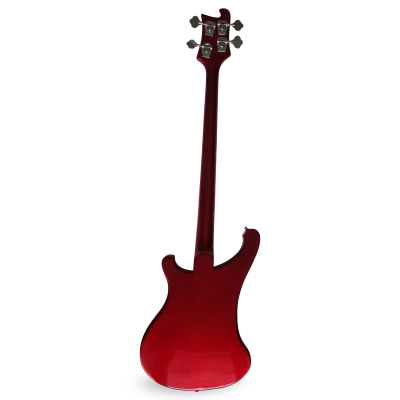 Custom Nova 4003 Metallic Burgundy Red 4 String Bass - Image 3