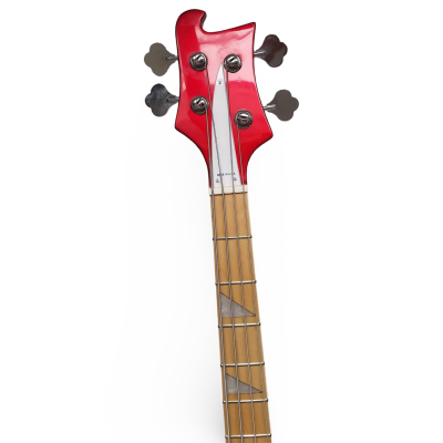 Custom Nova 4003 Metallic Burgundy Red 4 String Bass - Image 5
