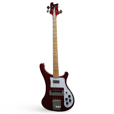 Custom Nova 4003 Metallic Burgundy Red 4 String Bass - Image 7