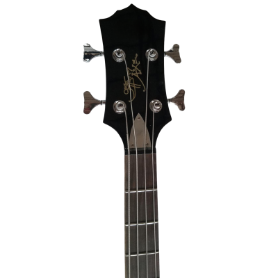 Custom Dynasty Black Gene Simmons Axe 4 String Bass Chrome Hardware - Image 10