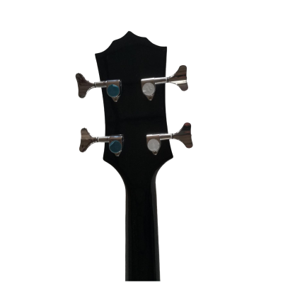 Custom Dynasty Black Gene Simmons Axe 4 String Bass Chrome Hardware - Image 3
