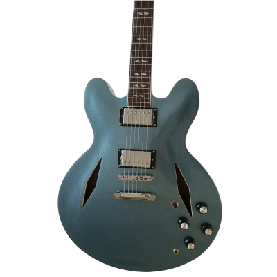 Custom Crown DG335 Dave Grohl Pelham Blue Diamond 6 String Electric Guitar