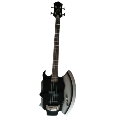 Custom Dynasty Black Gene Simmons Kiss Axe 4 String Bass - Image 3