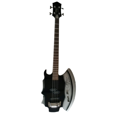 Custom Dynasty Black Gene Simmons Kiss Axe 4 String Bass - Image 2