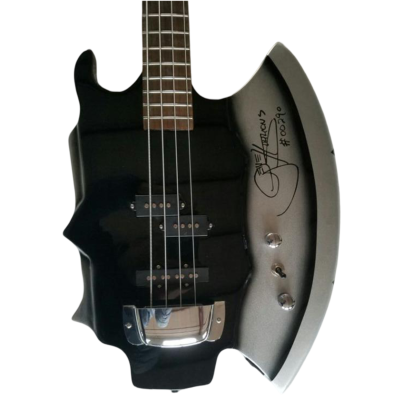 Custom Dynasty Black Gene Simmons Kiss Axe 4 String Bass