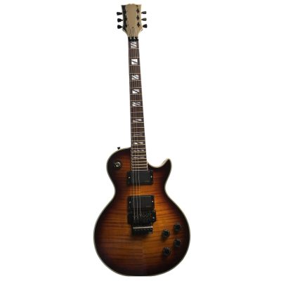 Custom Crown Tobacco Sunburst Floyd Rose Tremolo Electric Guitar - Image 7