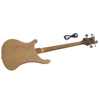 Custom Nova 4003 Mapleglo 4 String Bass White Pickguard - Image 3