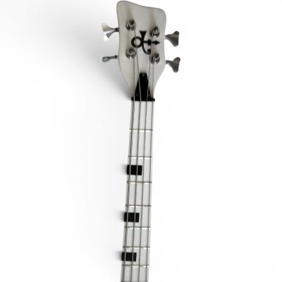 Custom Pulse Corvette Prince Alphine White 4 String Bass Chrome Hardware - Image 4