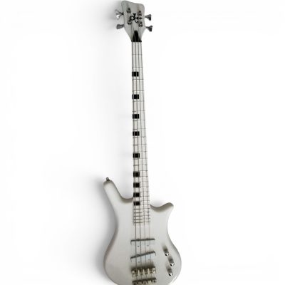 Custom Pulse Corvette Prince Alphine White 4 String Bass Chrome Hardware