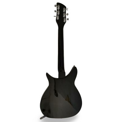Custom Nova Jetglo Black 325 21 Inch Lennon 6 String Electric Guitar Padauk Fretboard Bigsby Tremolo - Image 5