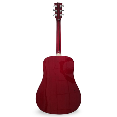 Custom Crown Cherry Sunburst Dove Hummingbird Acoustic Electric Guitar Solid Sitka Spruce Top - Image 8