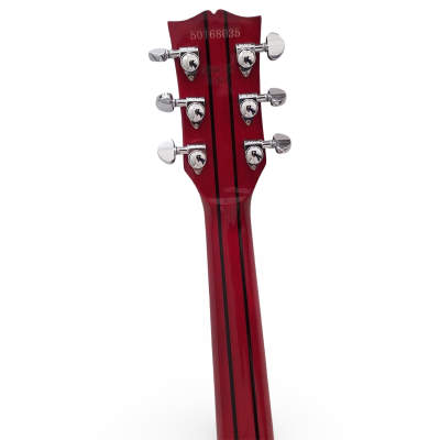 Custom Crown Cherry Sunburst Dove Hummingbird Acoustic Electric Guitar Solid Sitka Spruce Top - Image 6