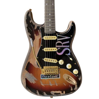 Custom Regent SRV Heavy Aged Relic Finish Stevie Ray Sunburst Electric Guitar