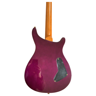 Custom Monarch Orianthi Blooming Lotus Purple Iris Burst Flamed Maple Wood Top Electric Guitar - Image 2