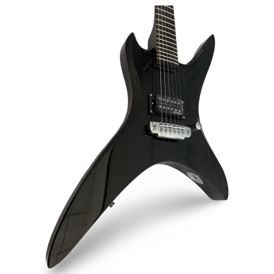 Custom Norturne Stealth Onyx Black Finish Schuldiner Electric Guitar - Image 6