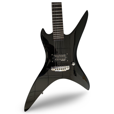Custom Norturne Stealth Onyx Black Finish Schuldiner Electric Guitar