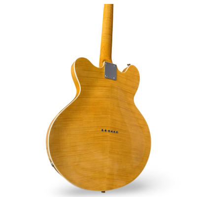 Custom Regent Jonny Greenwood Fhole Amber Flamed Maple Top Star Guitar - Image 7