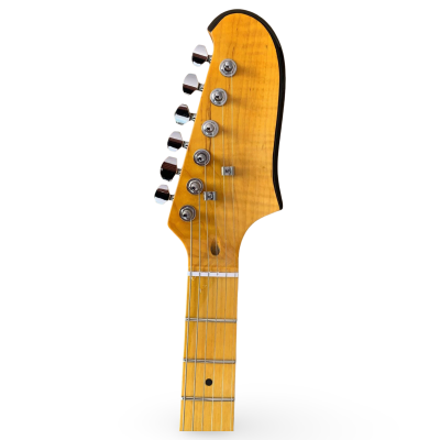 Custom Regent Jonny Greenwood Fhole Amber Flamed Maple Top Star Guitar - Image 6