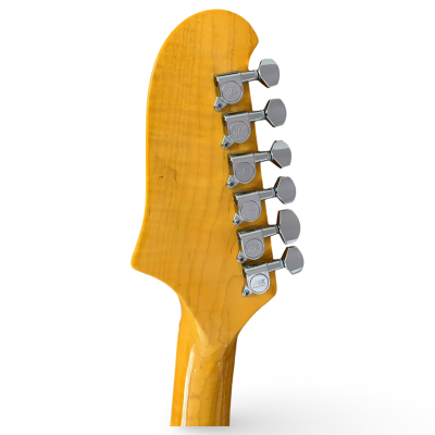 Custom Regent Jonny Greenwood Fhole Amber Flamed Maple Top Star Guitar - Image 3
