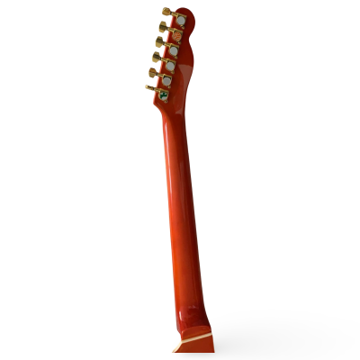 Custom Regent Fhole Translucent Orange Stain Paul Waller Masterbuilt Bigsby Hollow Body Guitar - Image 2