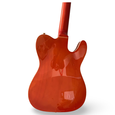 Custom Regent Fhole Translucent Orange Stain Paul Waller Masterbuilt Bigsby Hollow Body Guitar - Image 3