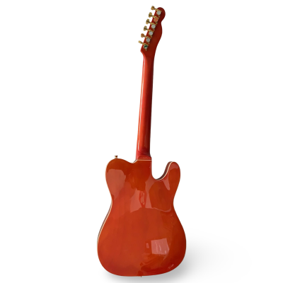 Custom Regent Fhole Translucent Orange Stain Paul Waller Masterbuilt Bigsby Hollow Body Guitar - Image 4