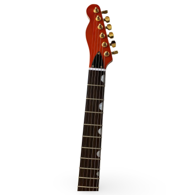 Custom Regent Fhole Translucent Orange Stain Paul Waller Masterbuilt Bigsby Hollow Body Guitar - Image 6