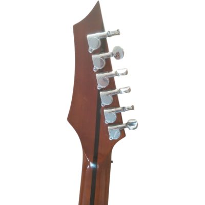 Custom Vesper Languedoc Region Fhole Natural Amber Spalted Maple Bracing Inside Electric Guitar - Image 5