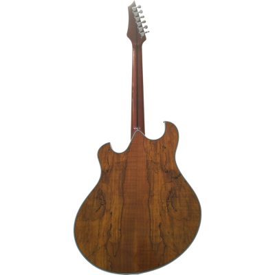 Custom Vesper Languedoc Region Fhole Natural Amber Spalted Maple Bracing Inside Electric Guitar - Image 2